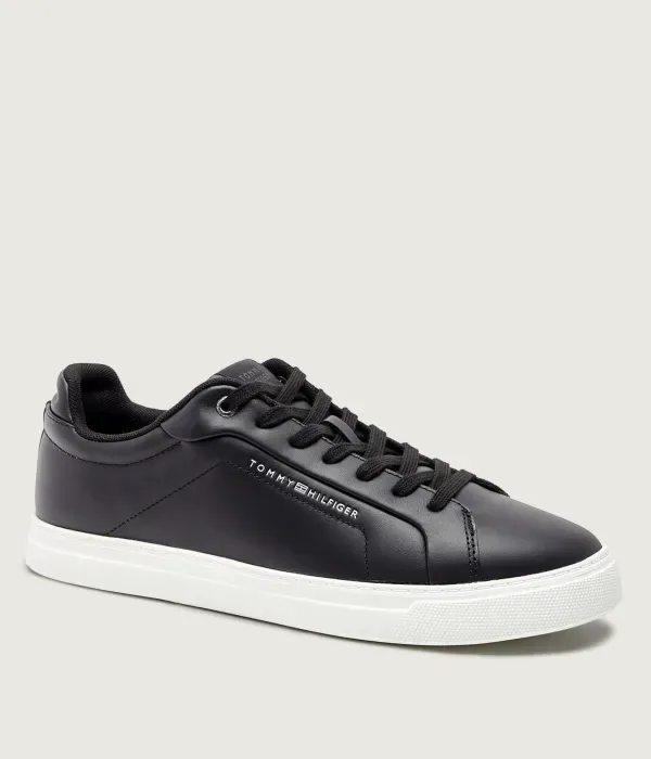 Кроссовки из кожи ICON COURT LIGHT PREMIUM Tommy Hilfiger, черный