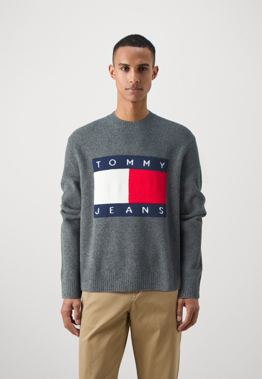 

Вязаный свитер FLAG Tommy Hilfiger, антрацит