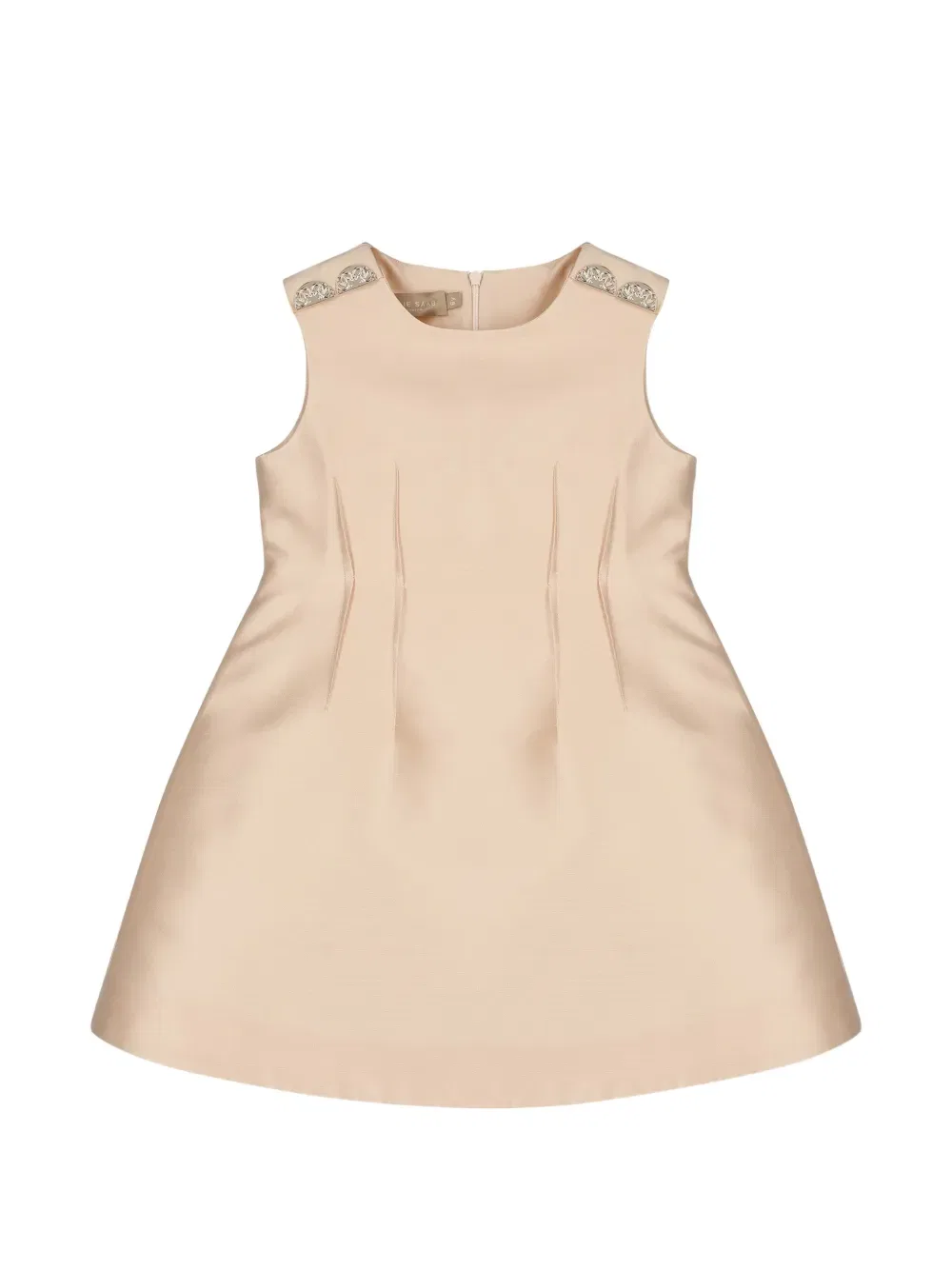 Платье с отделкой пуговицами Elie Saab Junior, нейтральный