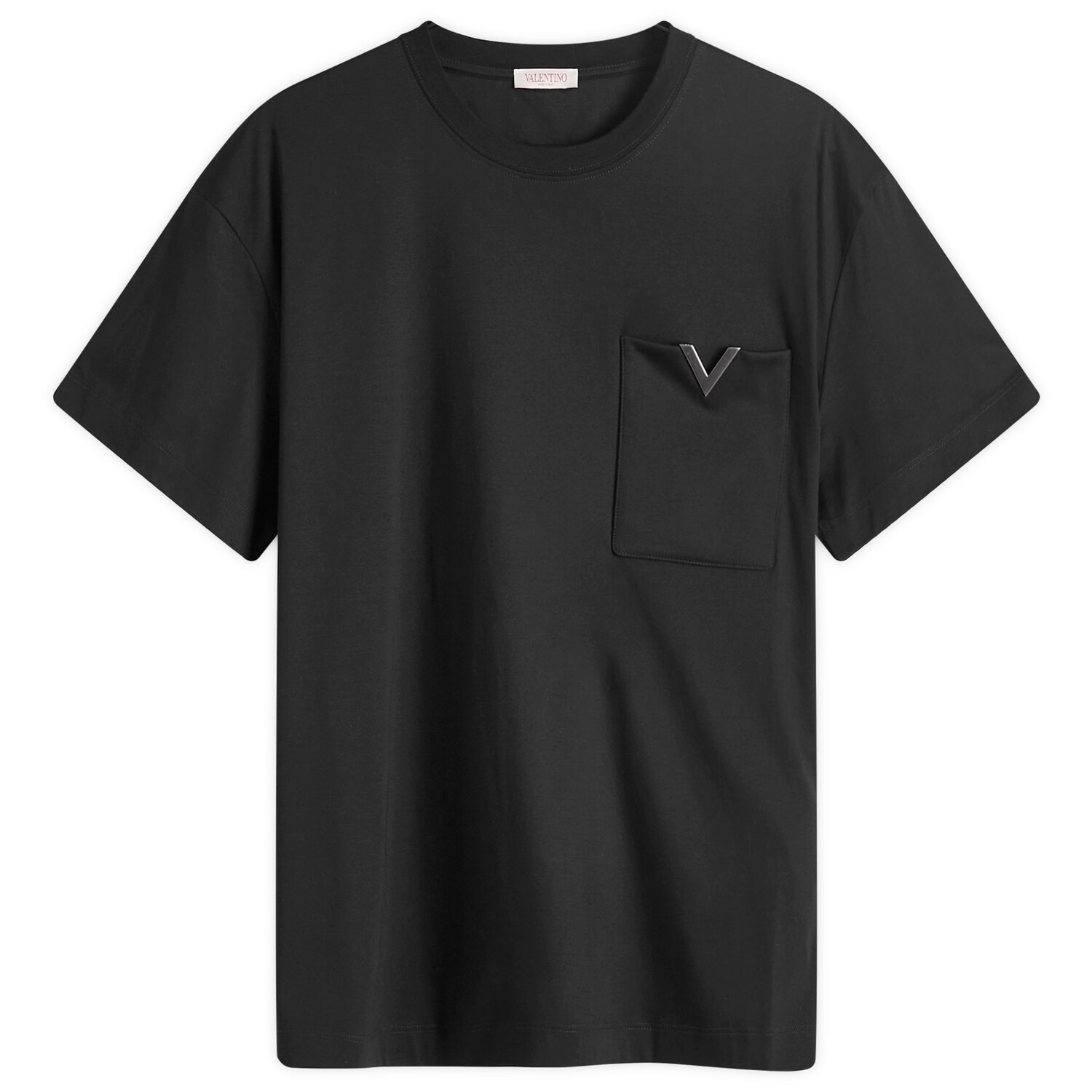 

Футболка Valentino V Pocket Logo Shirt, черный
