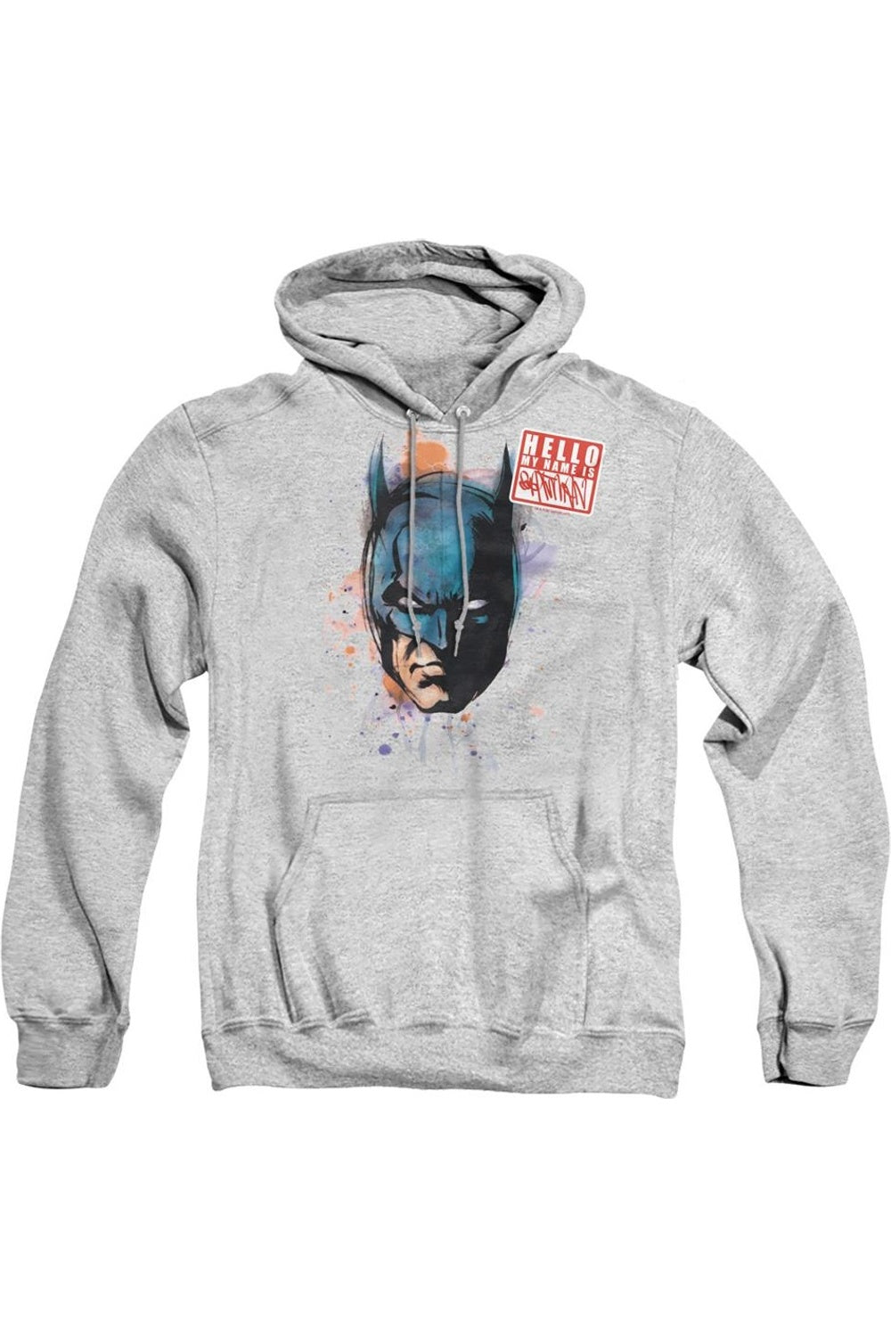 

Толстовка с капюшоном Batman Hello для взрослых Gildan, цвет athletic heather