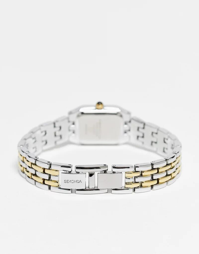 Классические часы Sekonda из смешанного металла, серебро/золото — фото 4