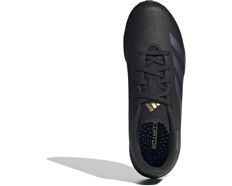 Кроссовки adidas Kids Predator League J Football Boots Turf, цвет Black/Carbon/Gold Metallic — фото 2