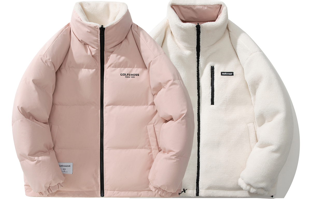 

Пуховик Unisex GOLFCROSS, Кожаный Розовый