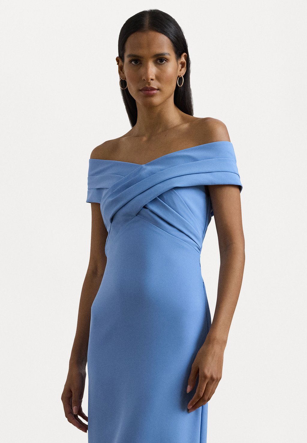 

Платье для особых случаев CREPE OFF THE SHOULDER GOWN Lauren Ralph Lauren, синий