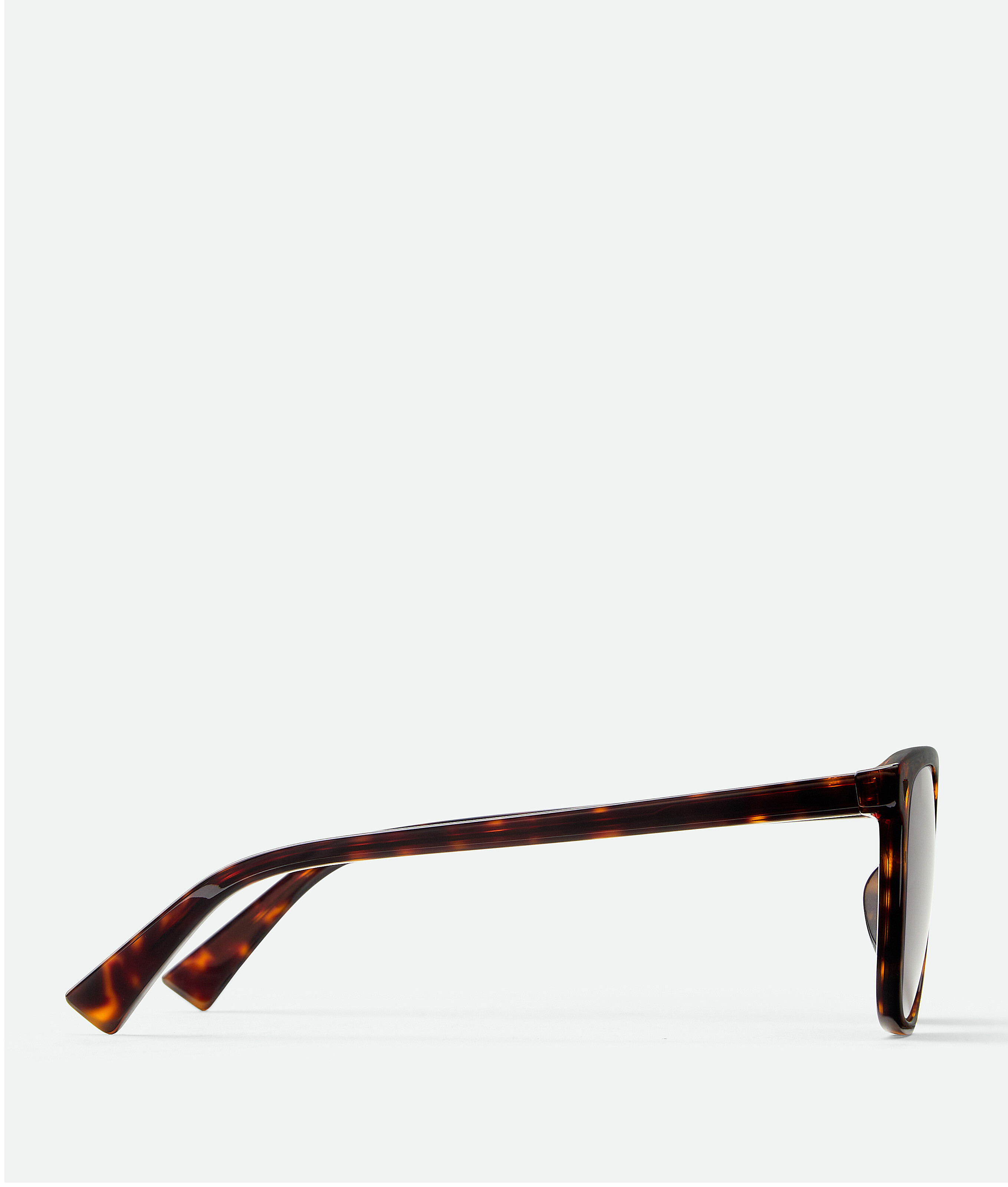 Soft recycled acetate square sunglasses BOTTEGA VENETA, гавана/коричневый — фото 3