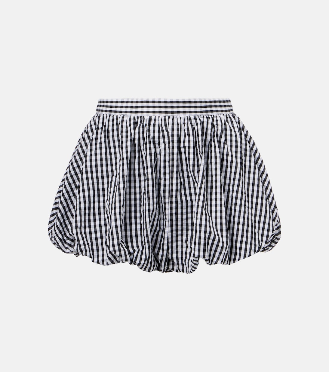 

Шорты из хлопкового поплина в клетку с защипами Faithfull, Black Gingham