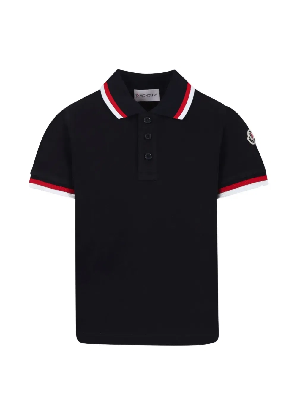 Поло с нашивкой с логотипом Moncler Grenoble Kids, синий