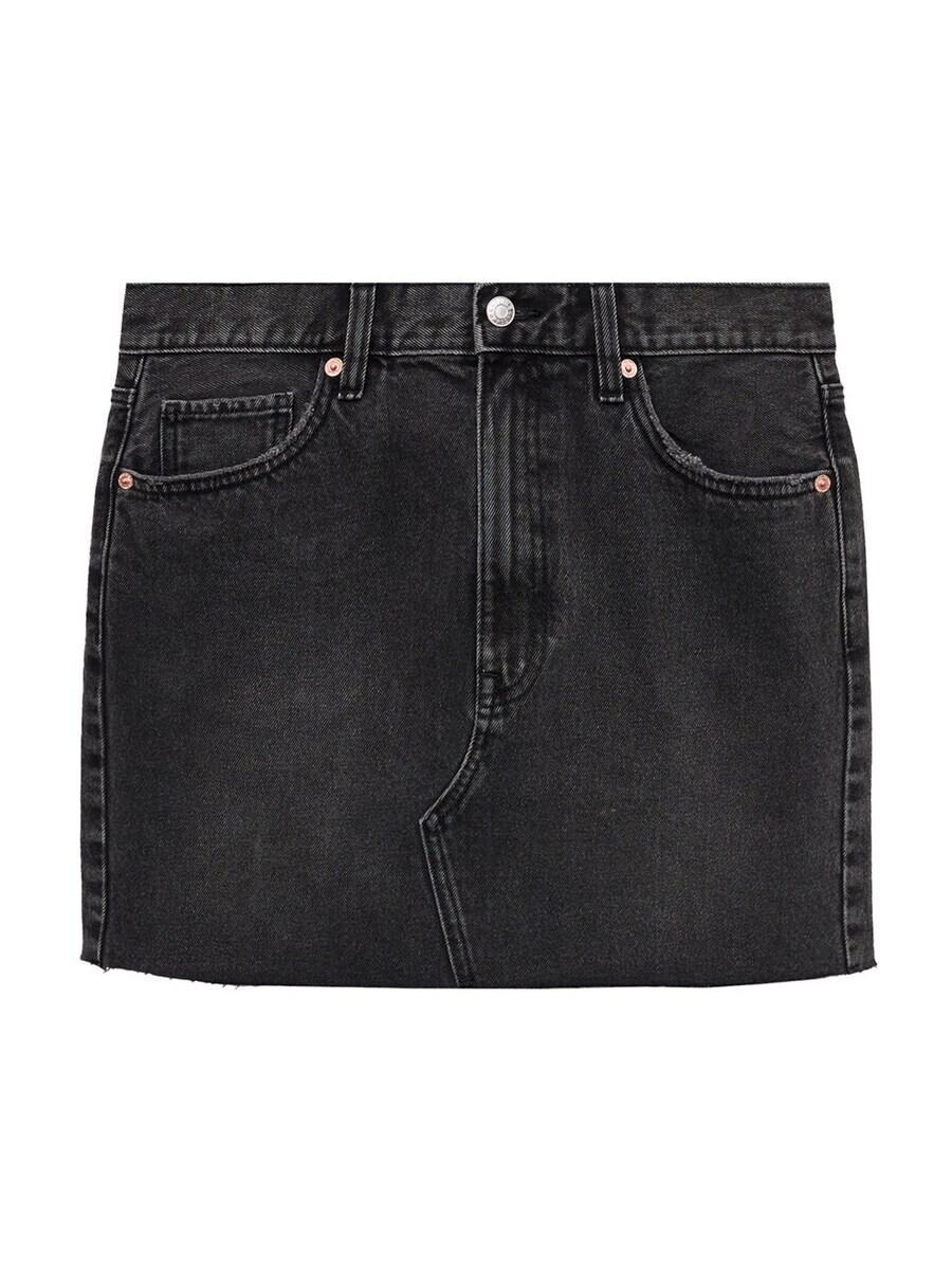 

Юбка мини MANGO Skirt ELENA, черный деним
