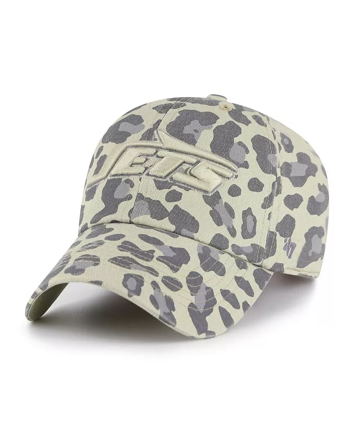 

Женская серая регулируемая кепка New York Jets Bagheera Clean Up '47 Brand