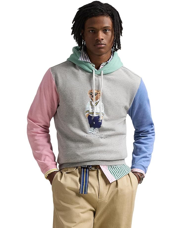 

Худи Polo Ralph Lauren Polo Bear Fleece Hoodie, цвет Andover Htr Multi Hrg Iconic Bear
