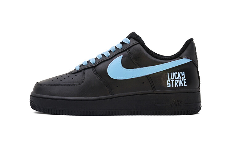 

Кроссовки Nike Air Force 1 Skateboarding Shoes Unisex Low-top Silver Gray, черный/синий