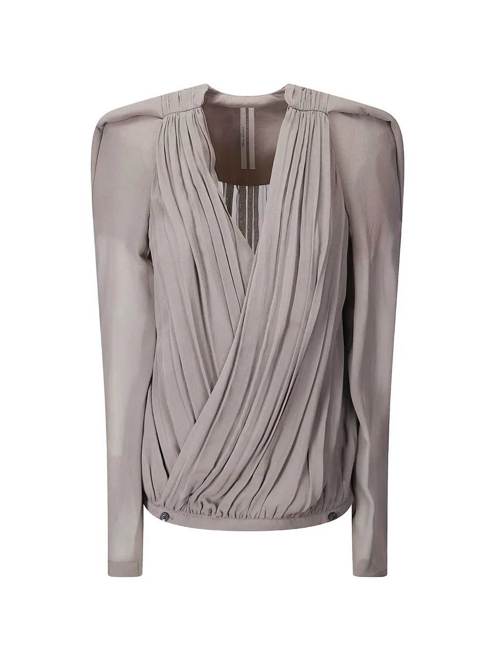 

Драпированная блузка Rick Owens, бежевый