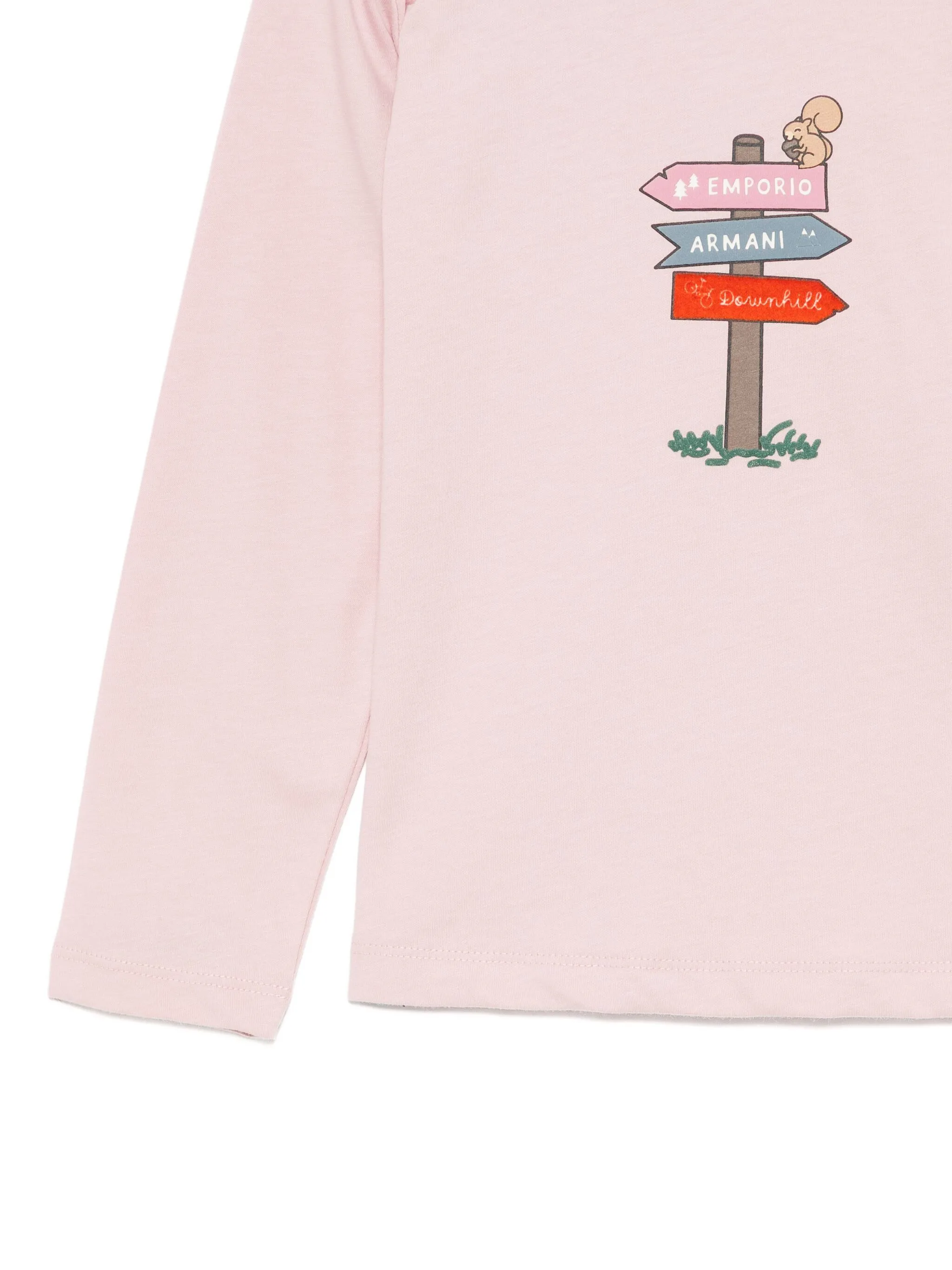 Футболка ASV с принтом Emporio Armani Kids, розовый — фото 3