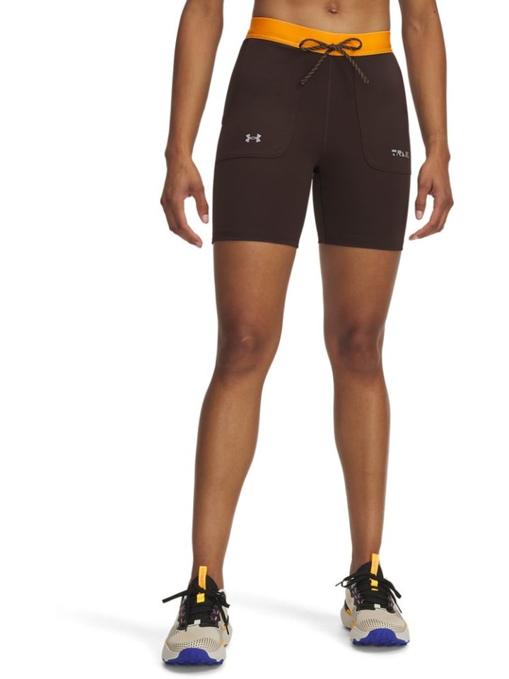 

Спортивные шорты Trail Run Fitted Shorts коричневого цвета Under Armour
