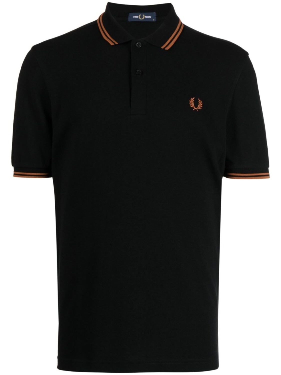 

Fred Perry рубашка поло с вышитым логотипом, черный