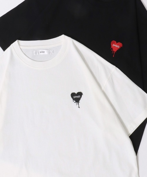 

Футболка с коротким рукавом, с вышивкой в виде сердца SITRY, белая