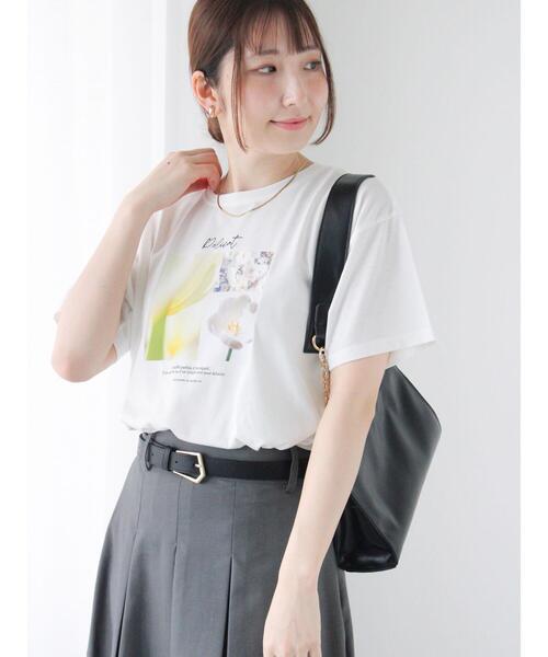 

Футболка с цветочным принтом Te chichi TERRASSE, кремовый