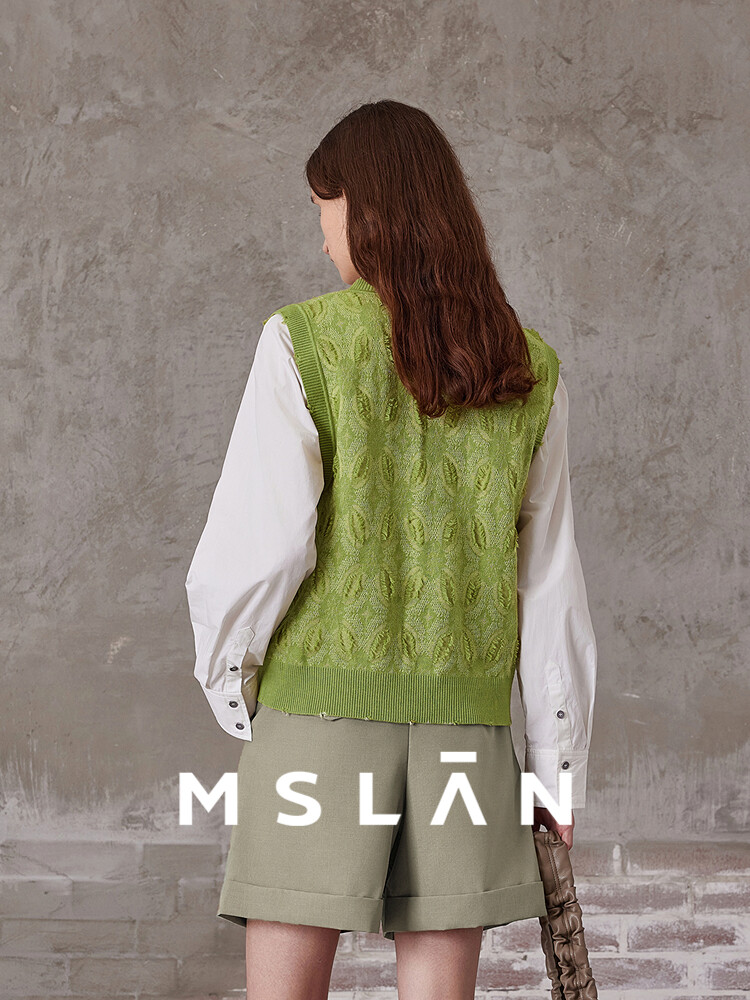 

Жилет Mslan Mall Mint Mambo с узором, зеленый