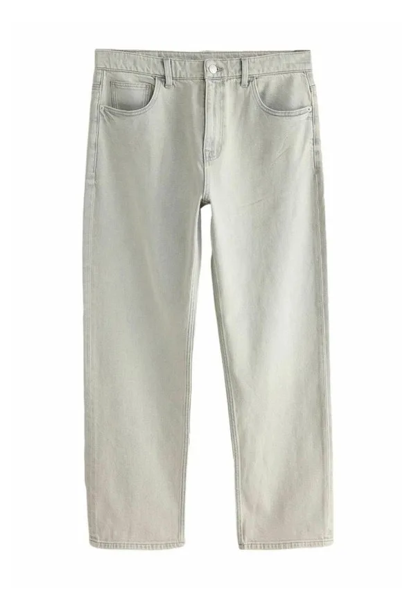 Винтажные эластичные джинсы прямого кроя Next, Light Grey