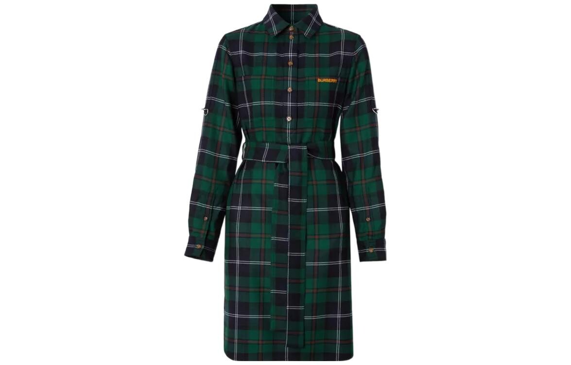 

Платье женское Burberry с длинными рукавами, зеленый