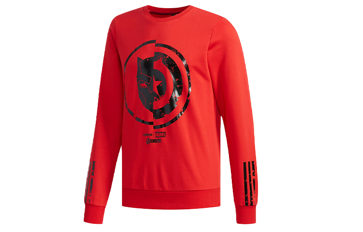 Marvel X Толстовка мужская красная Adidas Neo — фото 2