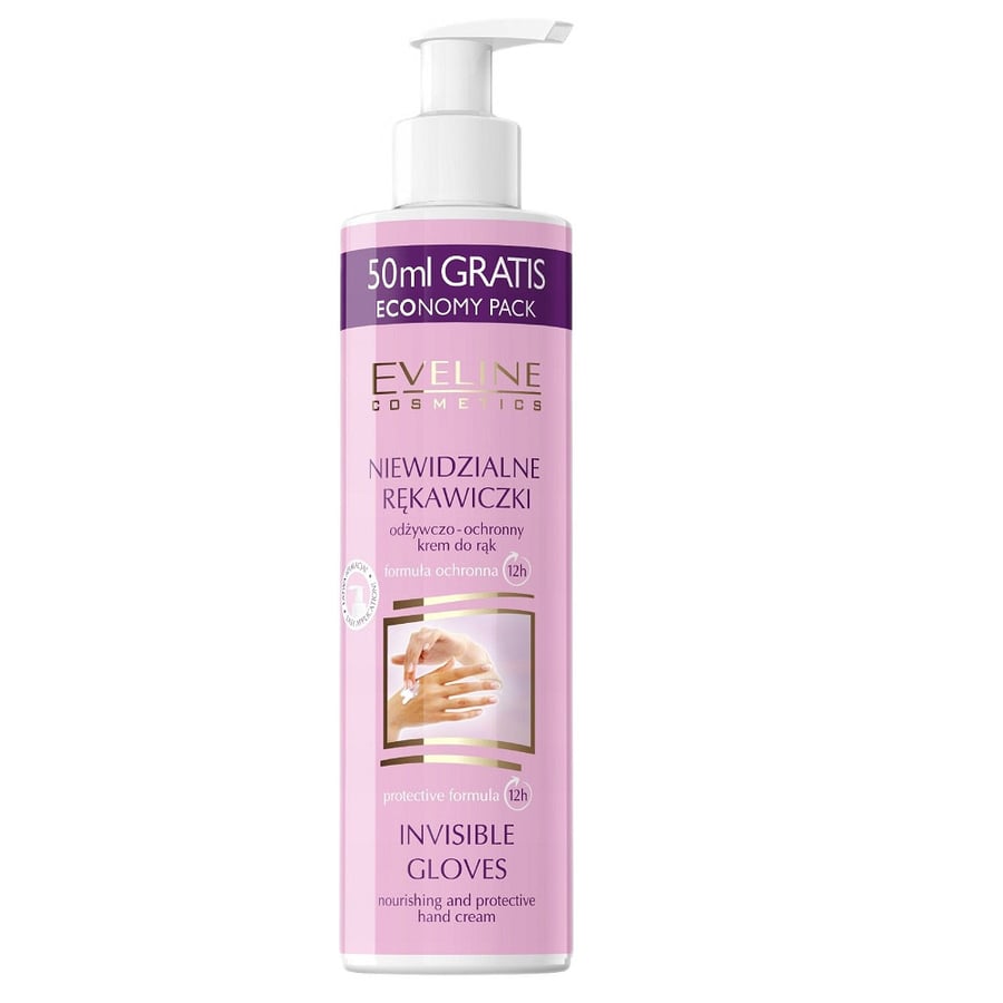 

Eveline Cosmetics, Питательный и защитный крем для рук Invisible Gloves, 245 мл