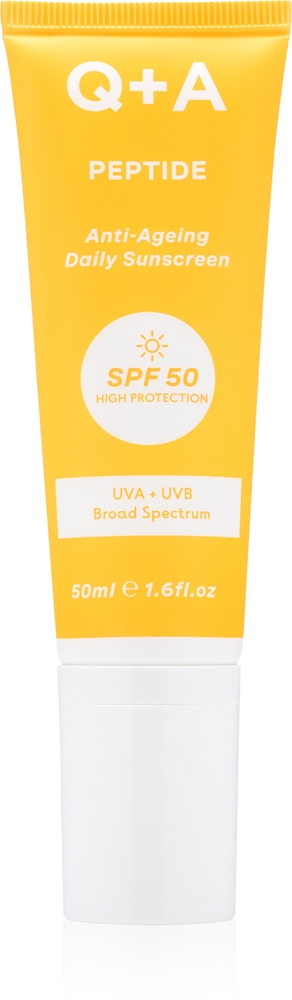 

Пептидный защитный крем для лица SPF 50 Q+A, 50 мл