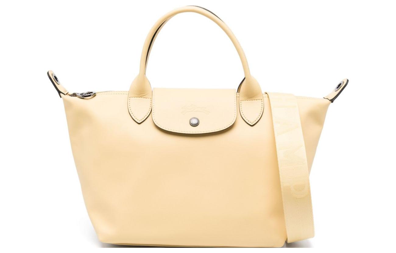 

LONGCHAMP Сумка-пельмень Le Pliage Xtra из коровьей кожи, на одно плечо, стандартная женская, желтого цвета