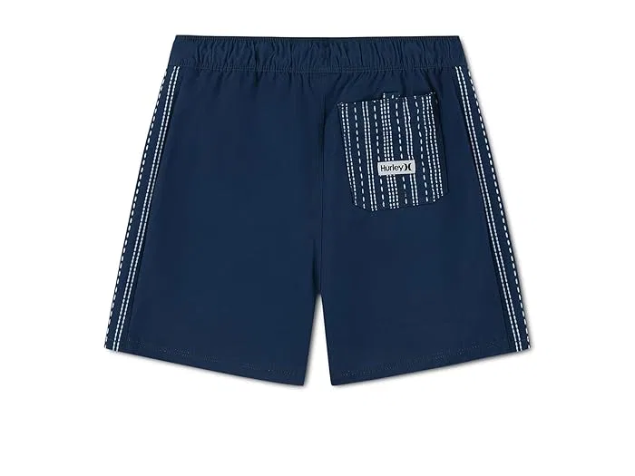 Плавки на резинке Panel Seersucker Pull-On Swim Trunks Hurley Kids, Midnight Blue — фото 2