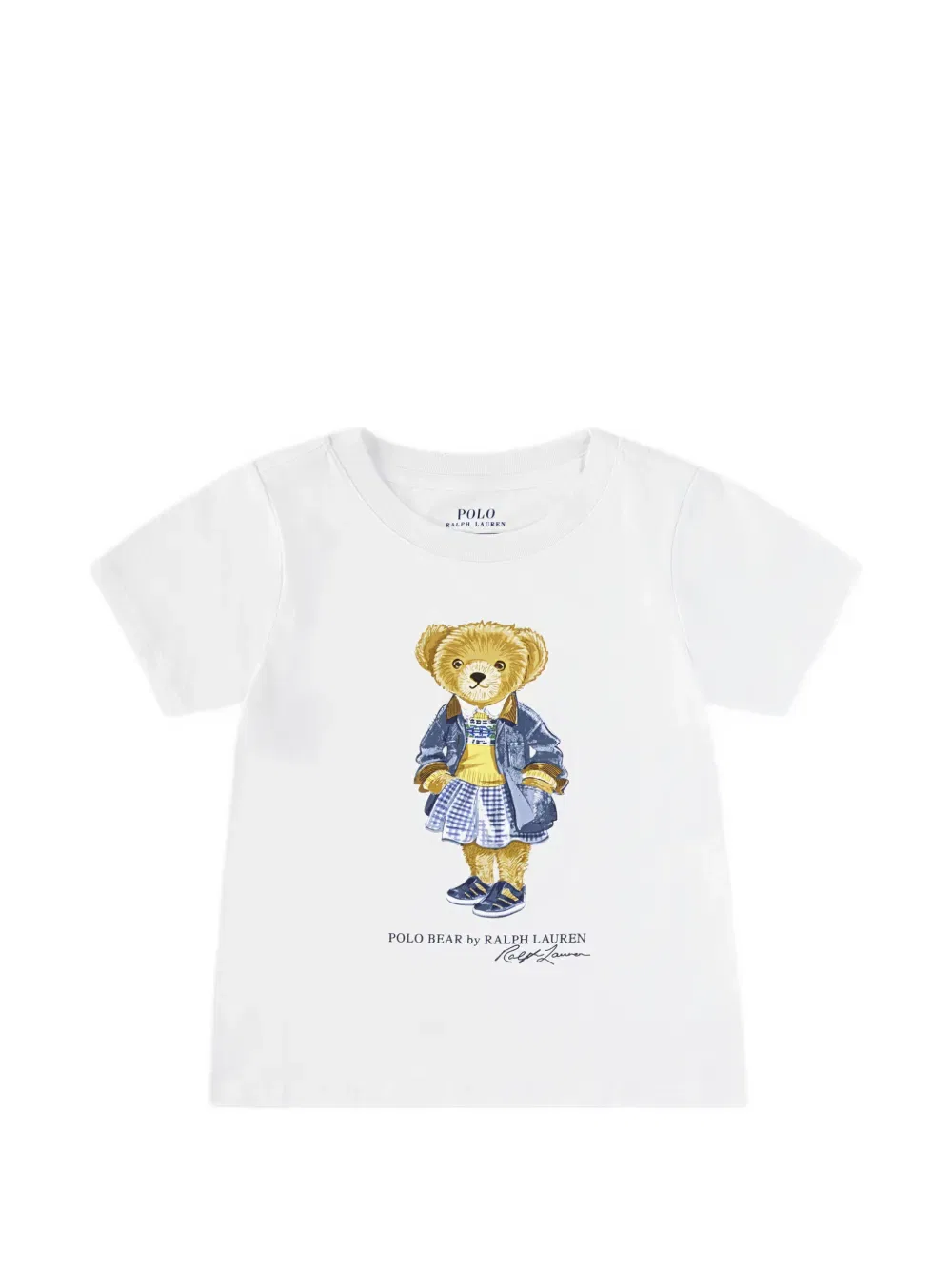 Комплект шорт в клетку с логотипом Polo Ralph Lauren Kids, синий — фото 3