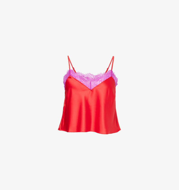 

Топ-Комбинезон для сна Nite Shade с кружевной отделкой из сатина Savage X Fenty, красный
