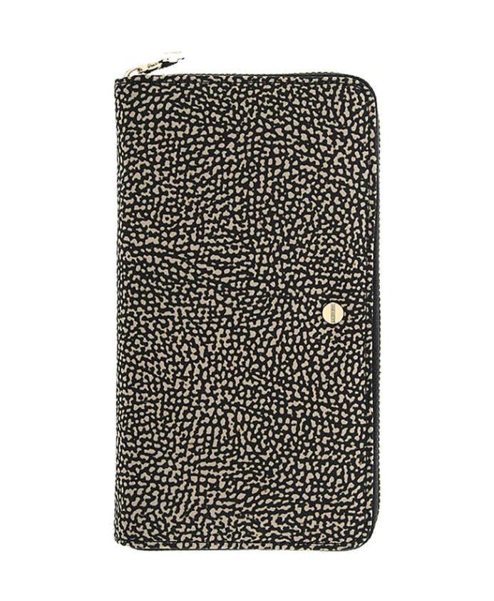 

Кошелек на молнии из технической ткани Borbonese, черный