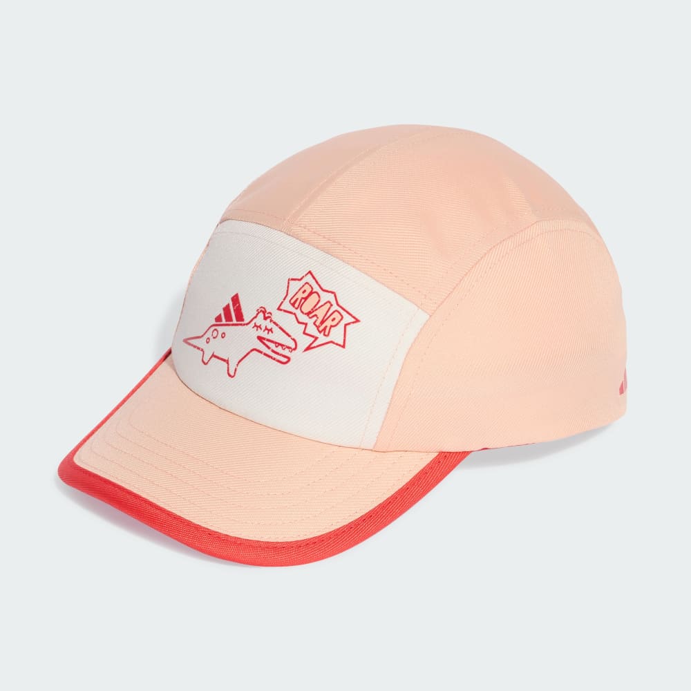 

Кепка Adidas Little Kids Cap With Print, цвет Powder Coral/Semi Lucid Red/Off White
