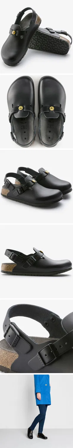 Мужские кожаные сандалии Tokio ESD чёрные Regular от Birkenstock — фото 3