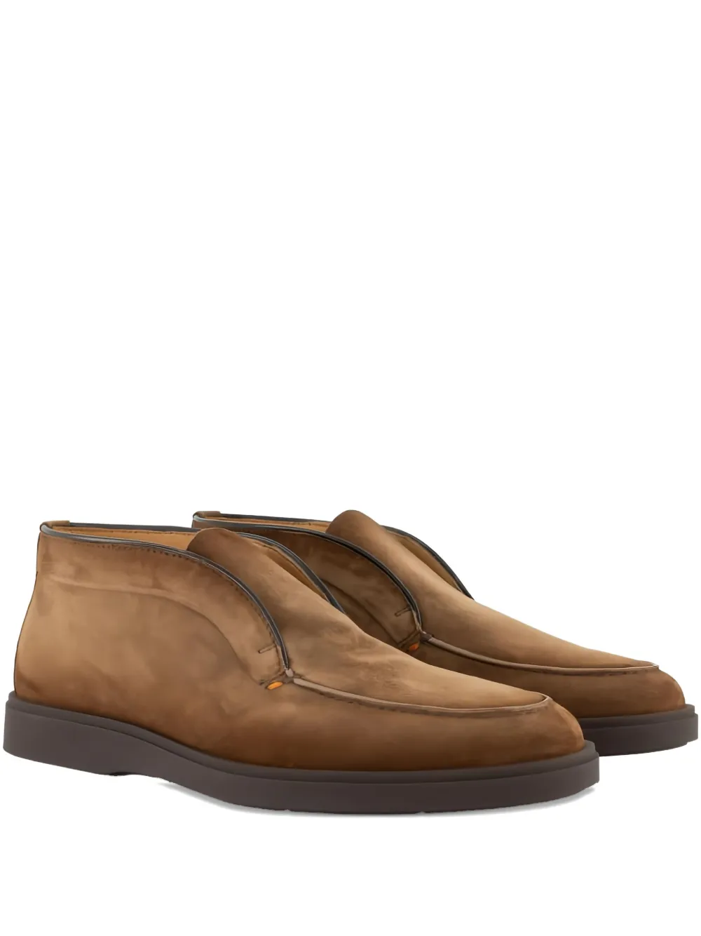 

Замшевые ботинки Santoni, коричневый