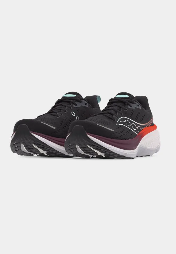 Кроссовки для бега по шоссе hurricane 25 Saucony, Black/Crimson — фото 3