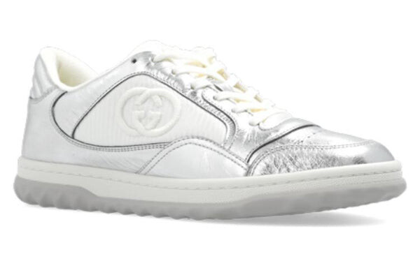 Кроссовки mac80 embroidered sneakers 'white silver' Gucci, белый — фото 3