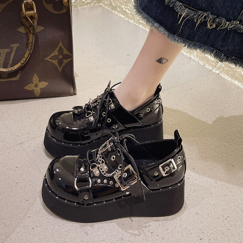 Туфли женские повседневные Women's Casual Shoes Women's Black Take The Qin — фото 2