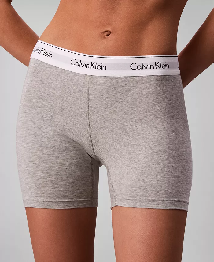 

Женские трусы-боксеры Icon из хлопка и модала QF8528 Calvin Klein, серый
