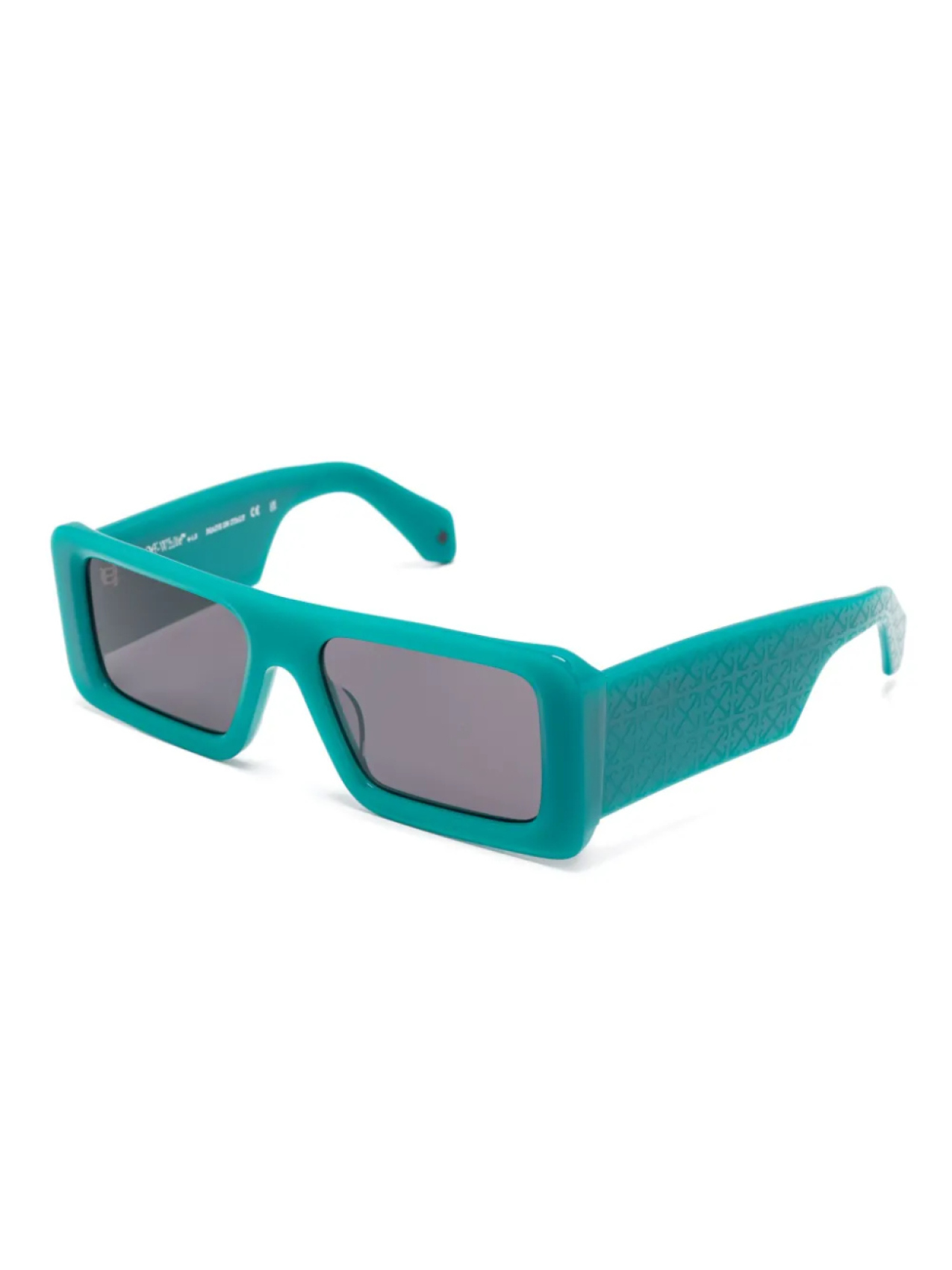 Off-White Eyewear солнцезащитные очки в прямоугольной оправе, зеленый — фото 2