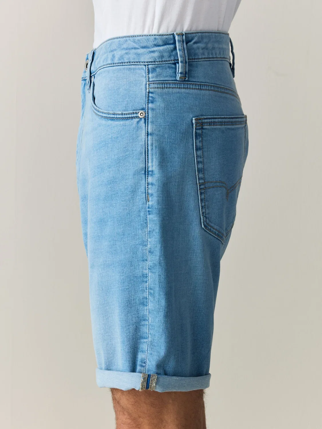 Джинсы Next Regular Jeans Motion Flex светло-голубого цвета — фото 3