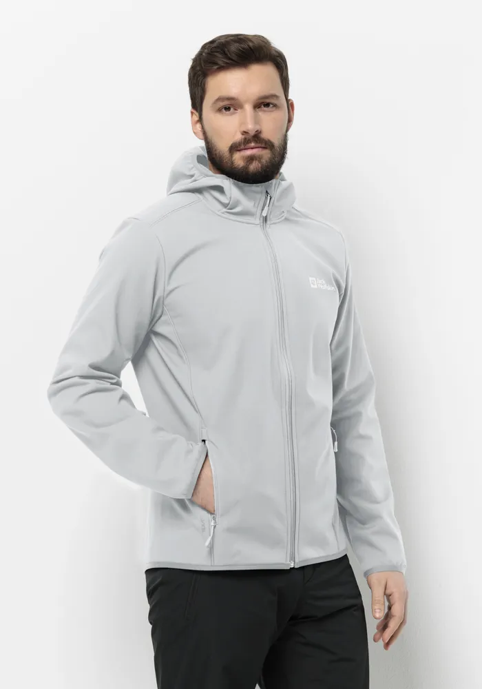 

Куртка из софтшелла Jack Wolfskin "BORNBERG HOODY M", с капюшоном, серый