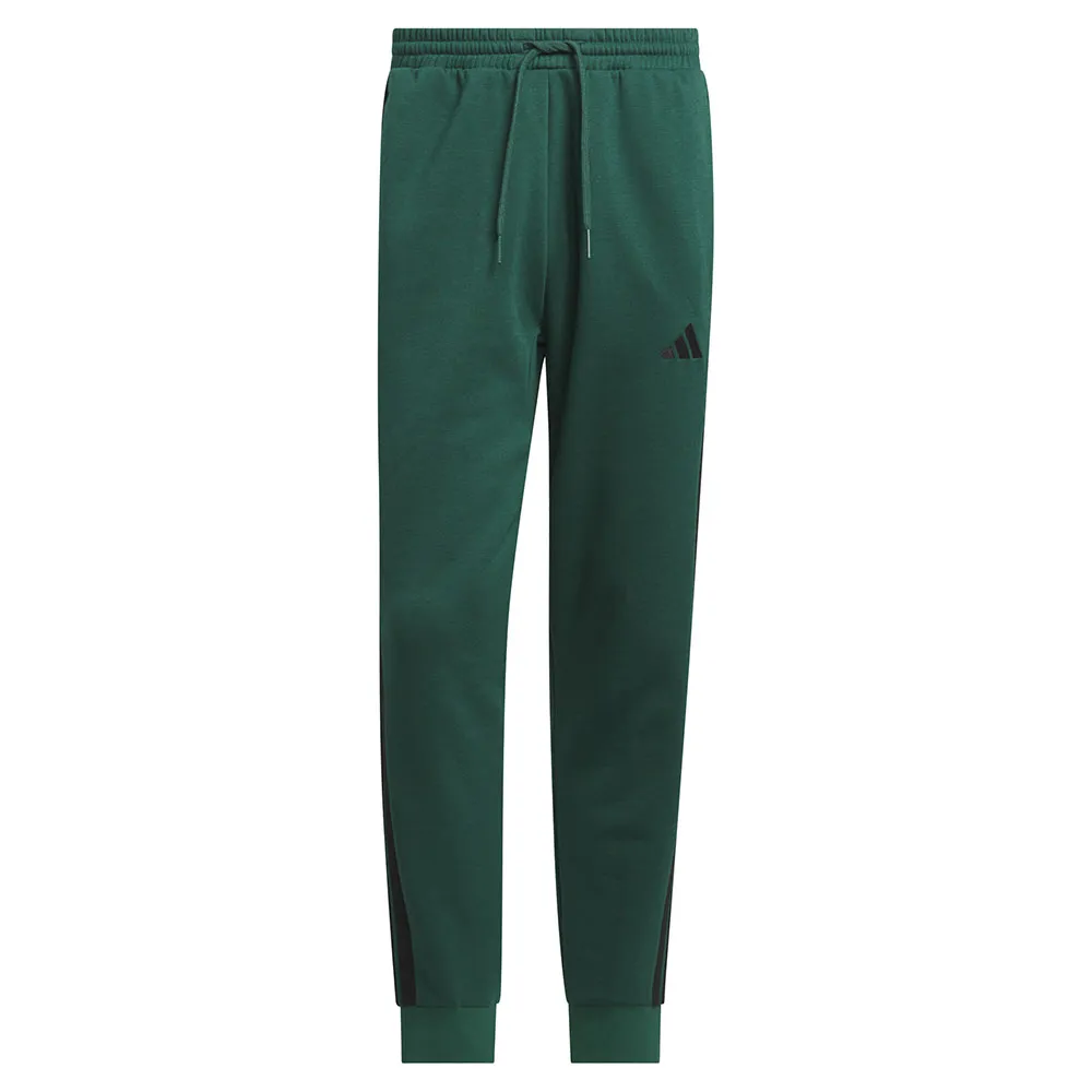 Джоггеры adidas Essentials 3 Stripes Fleece, зеленый — фото 2