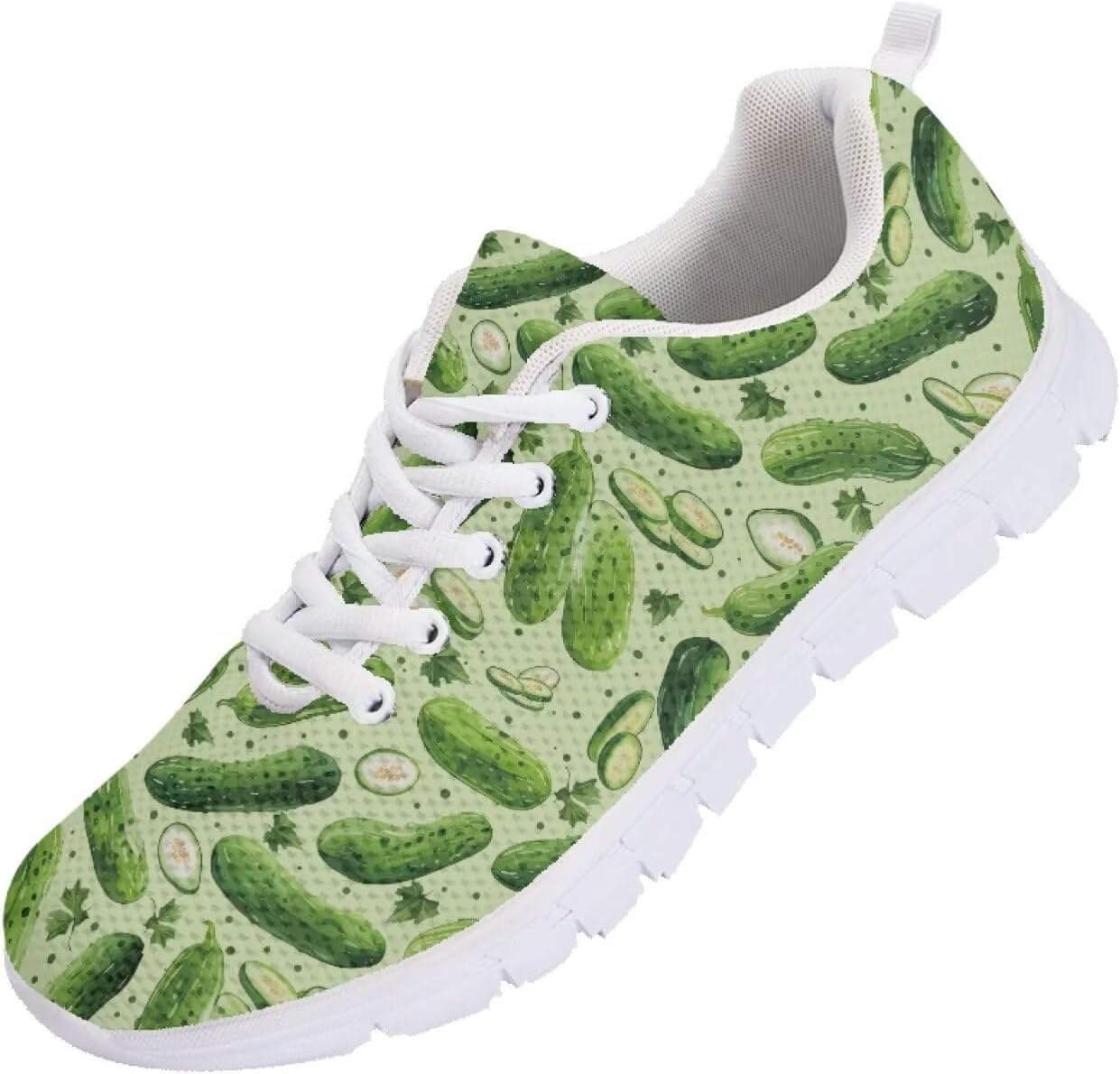 

Мужские кроссовки Funnydude Funny Print для тенниса, спортивные, удобные, дышащие, с сетчатым верхом, Pickle