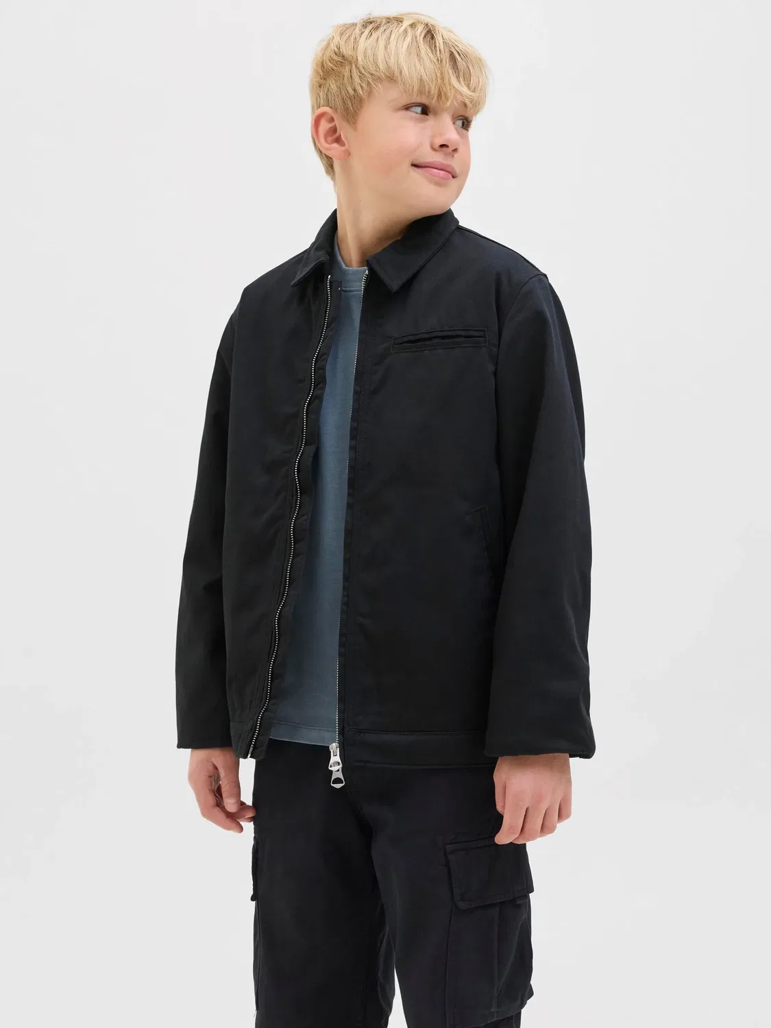 Куртка джерси JACK & JONES Junior, черный — фото 2