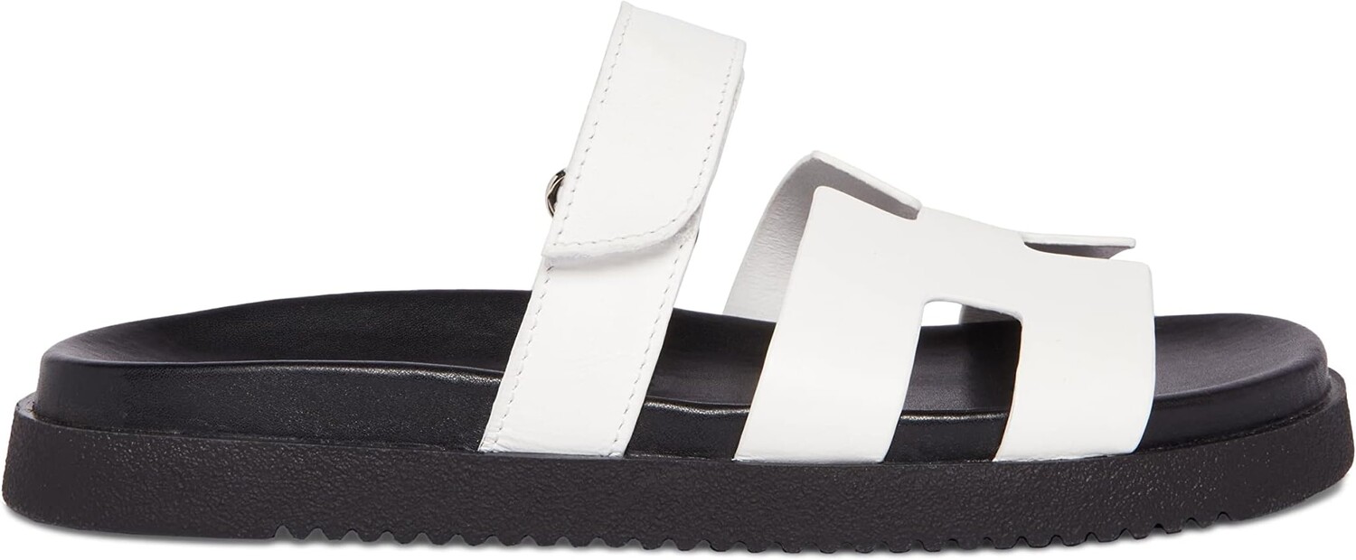 Сандалии на плоской подошве Mayven Steve Madden, цвет White/Black — фото 4