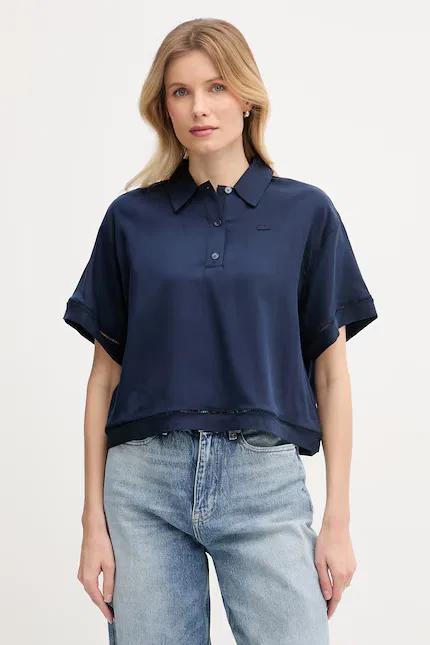 Поло Lacoste Relaxed Fit, синее