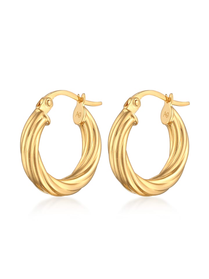 

Elli Серьги из серебра 925 пробы с золотым покрытием