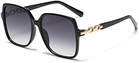 

Модные солнцезащитные очки 2027 года в квадратной оправе для женщин, большие солнцезащитные очки в разноцветной оправе, градиентные солнцезащитные очки для женщин MTZJH, Black